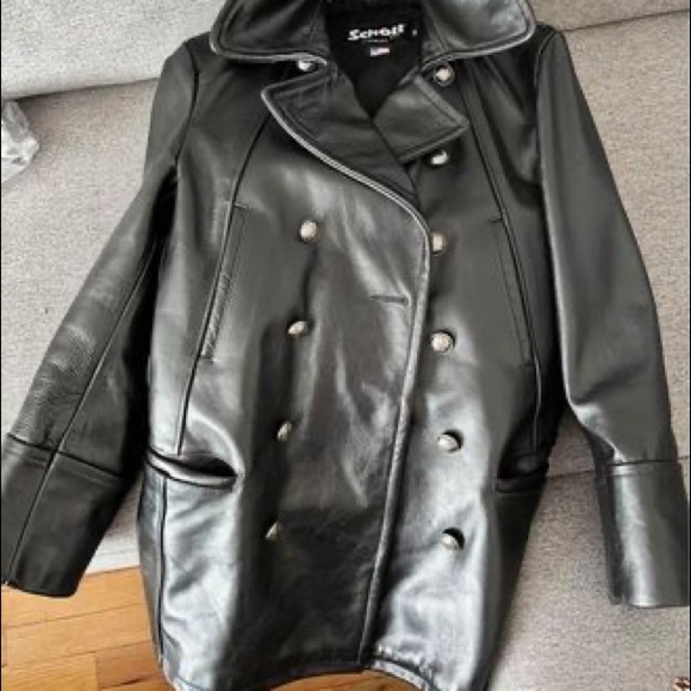 Black leather jacket